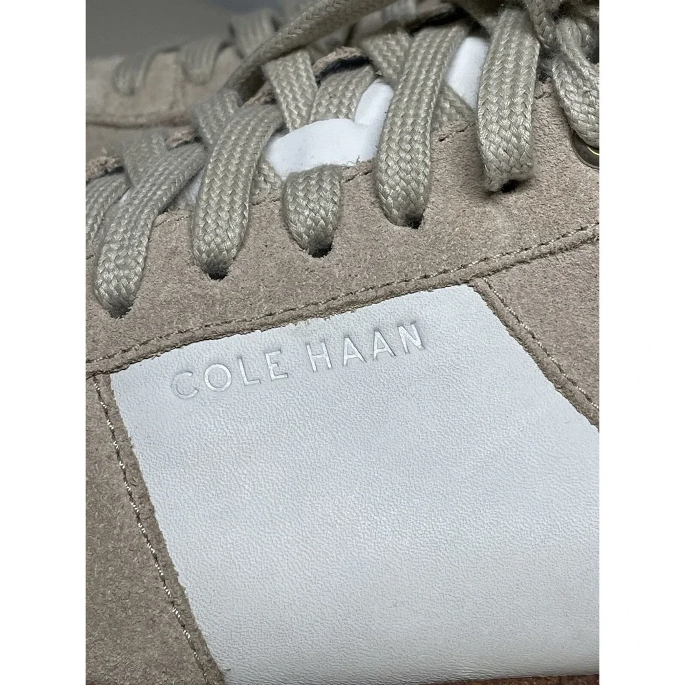 Cole Haan Grand C31033 Leather Crosscourt Crafted Pumice Stone/Ivory Men's 11M